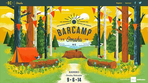 BarCamp Omaha 2014 网页设计合理使用动画效果案例